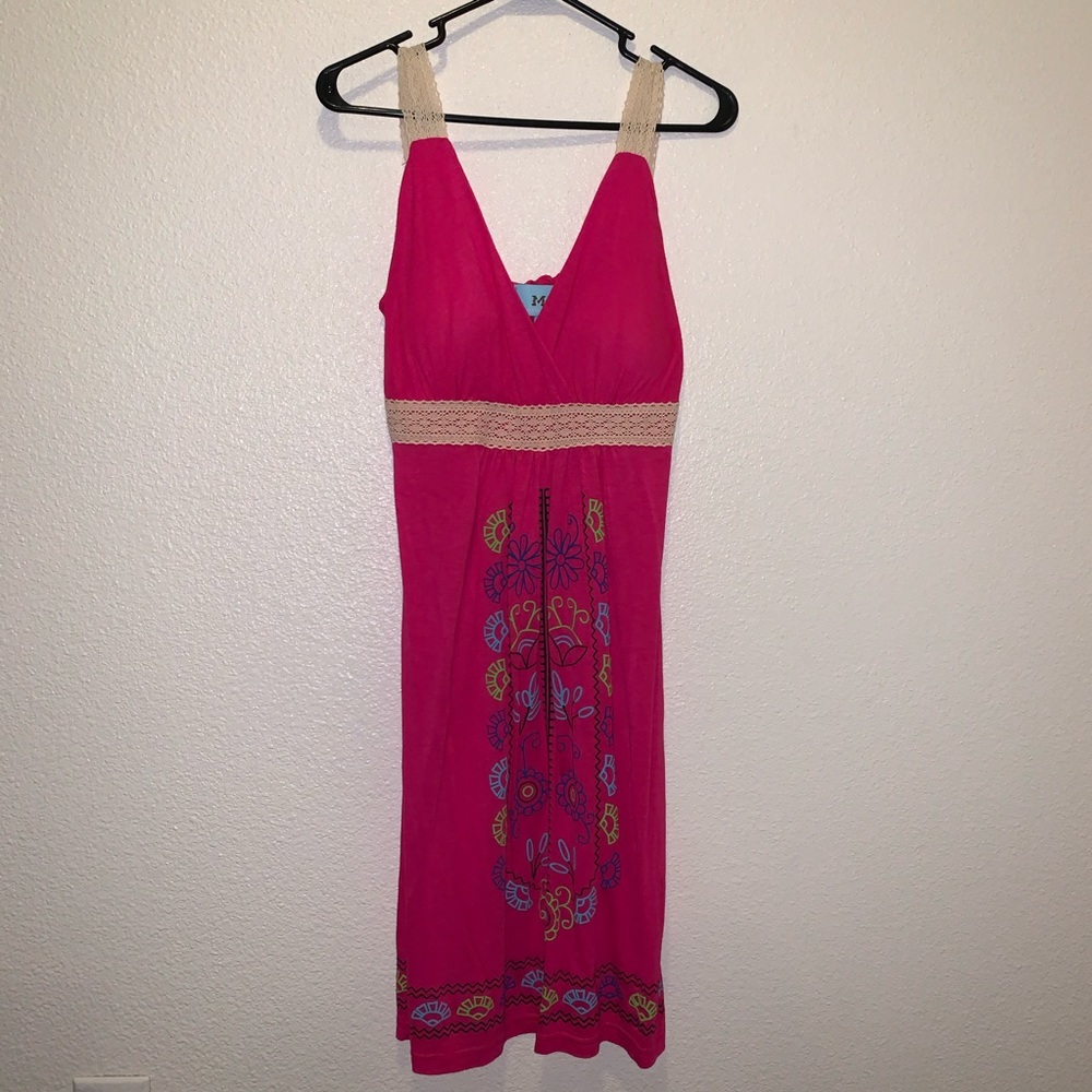 South Main pink dress
